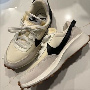 Nike Off-White and Black Athletic Shoes